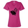 Women’s Relaxed Jersey V-Neck Tee Thumbnail